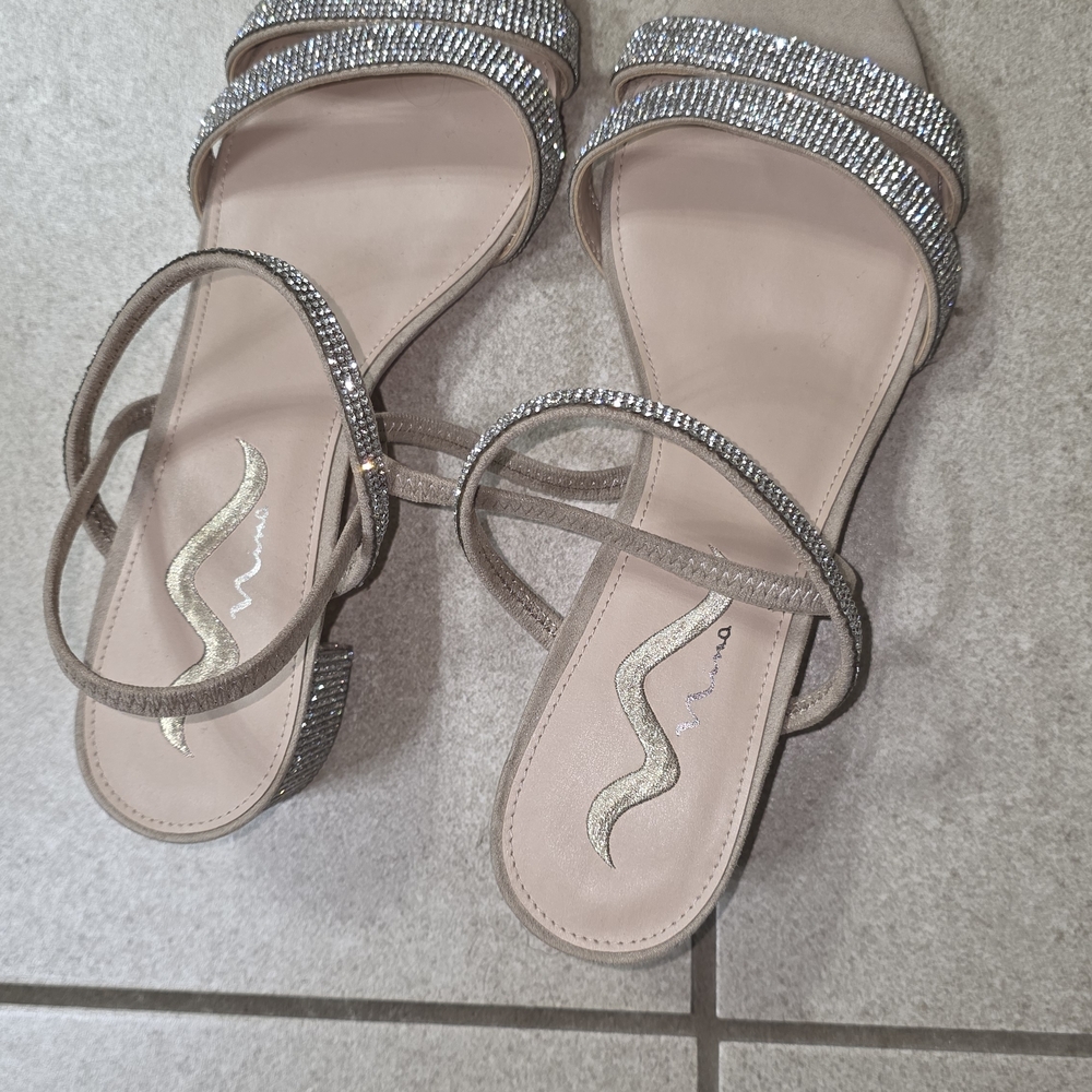Nina Silver Rhinestone Women's Sandals